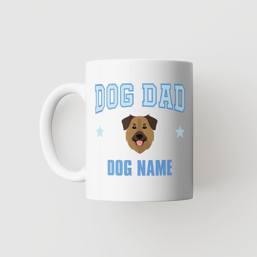 Dog Dad: Personalized {breedFullName} Mug