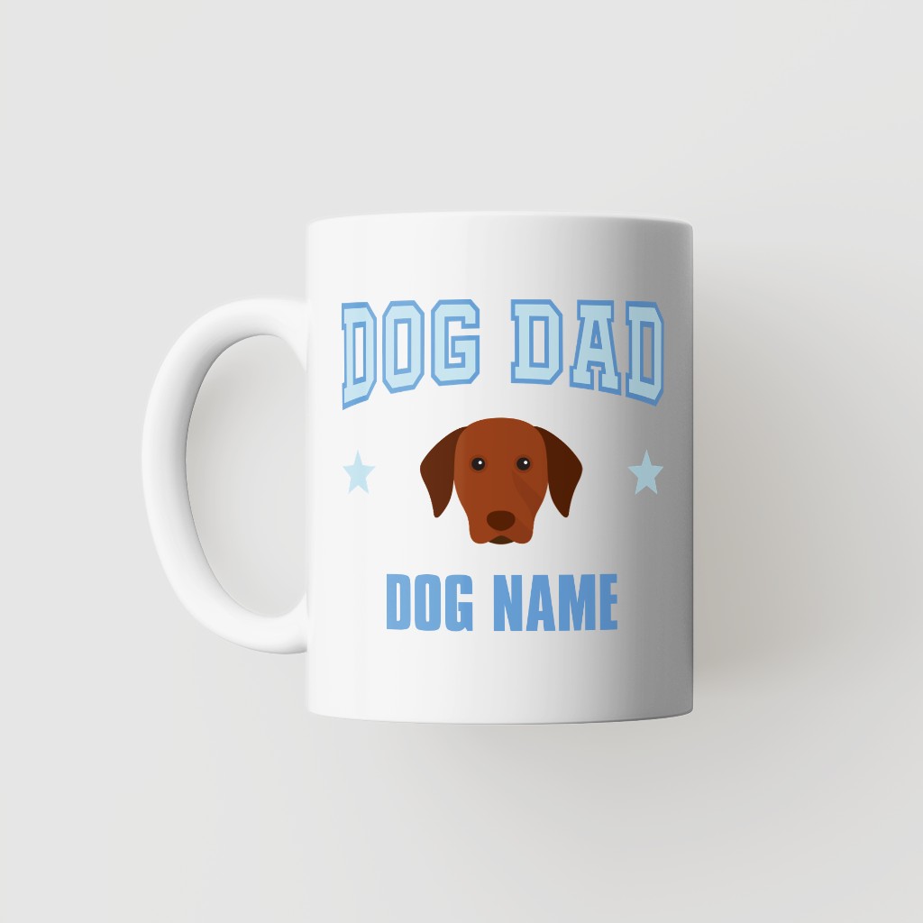 Dog Dad: Personalized {breedFullName} Mug