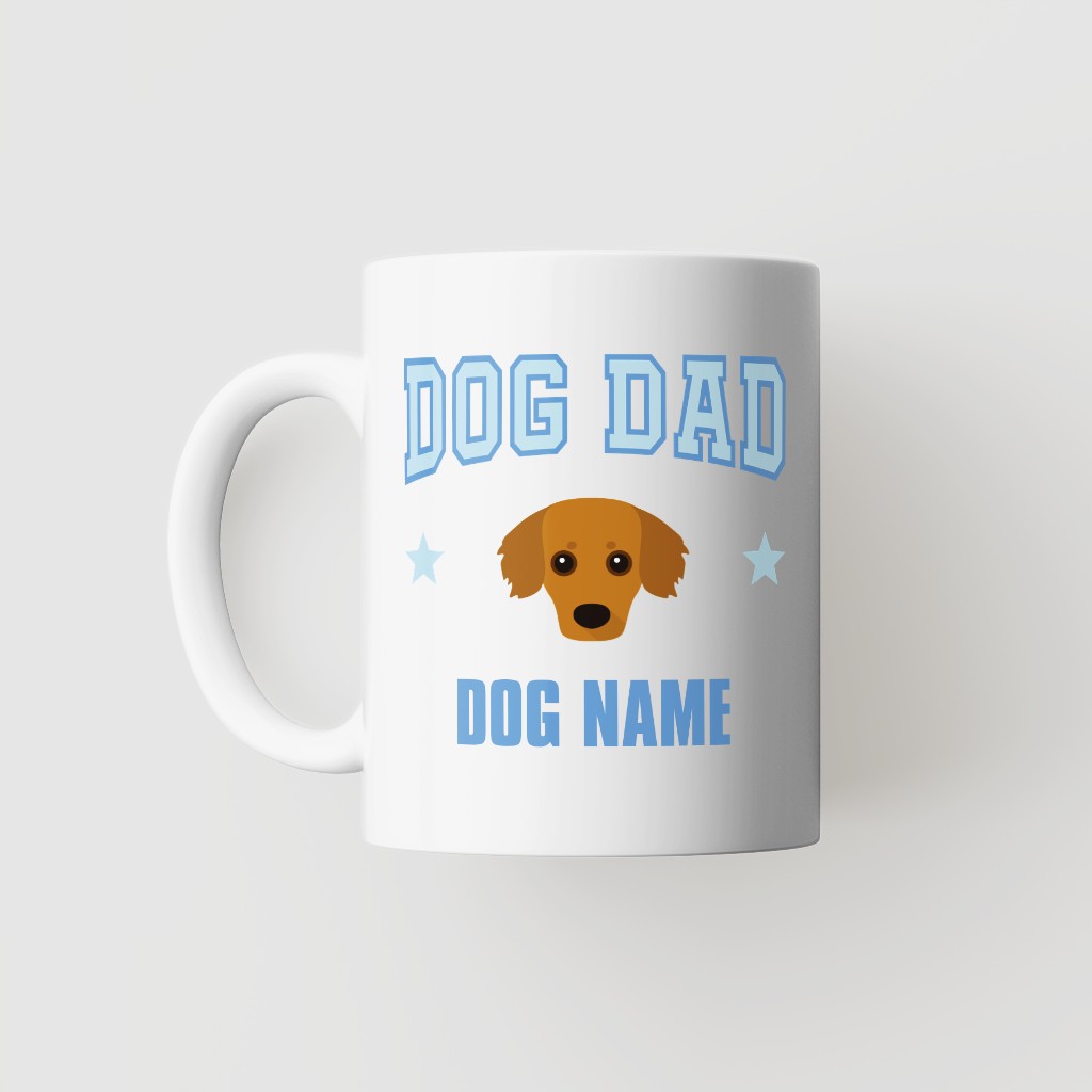 Dog Dad: Personalized {breedFullName} Mug