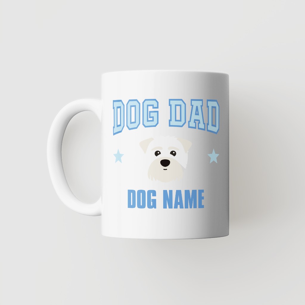 Dog Dad: Personalized {breedFullName} Mug