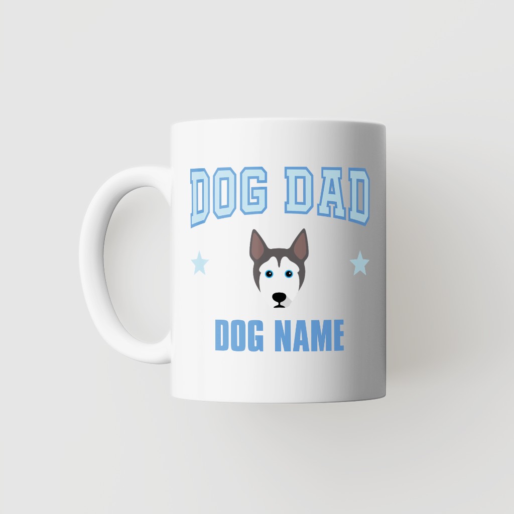 Dog Dad: Personalized {breedFullName} Mug