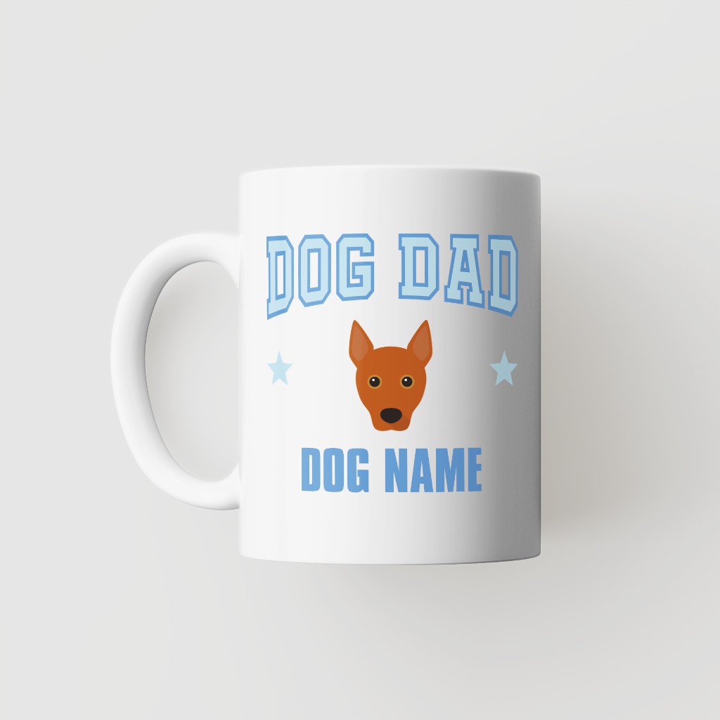 Dog Dad: Personalized {breedFullName} Mug
