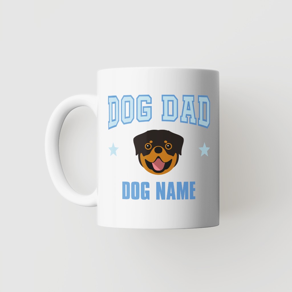Dog Dad: Personalized {breedFullName} Mug
