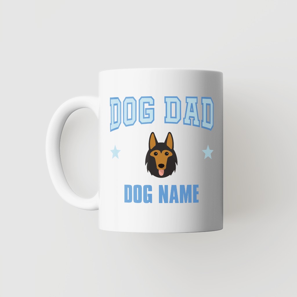Dog Dad: Personalized {breedFullName} Mug