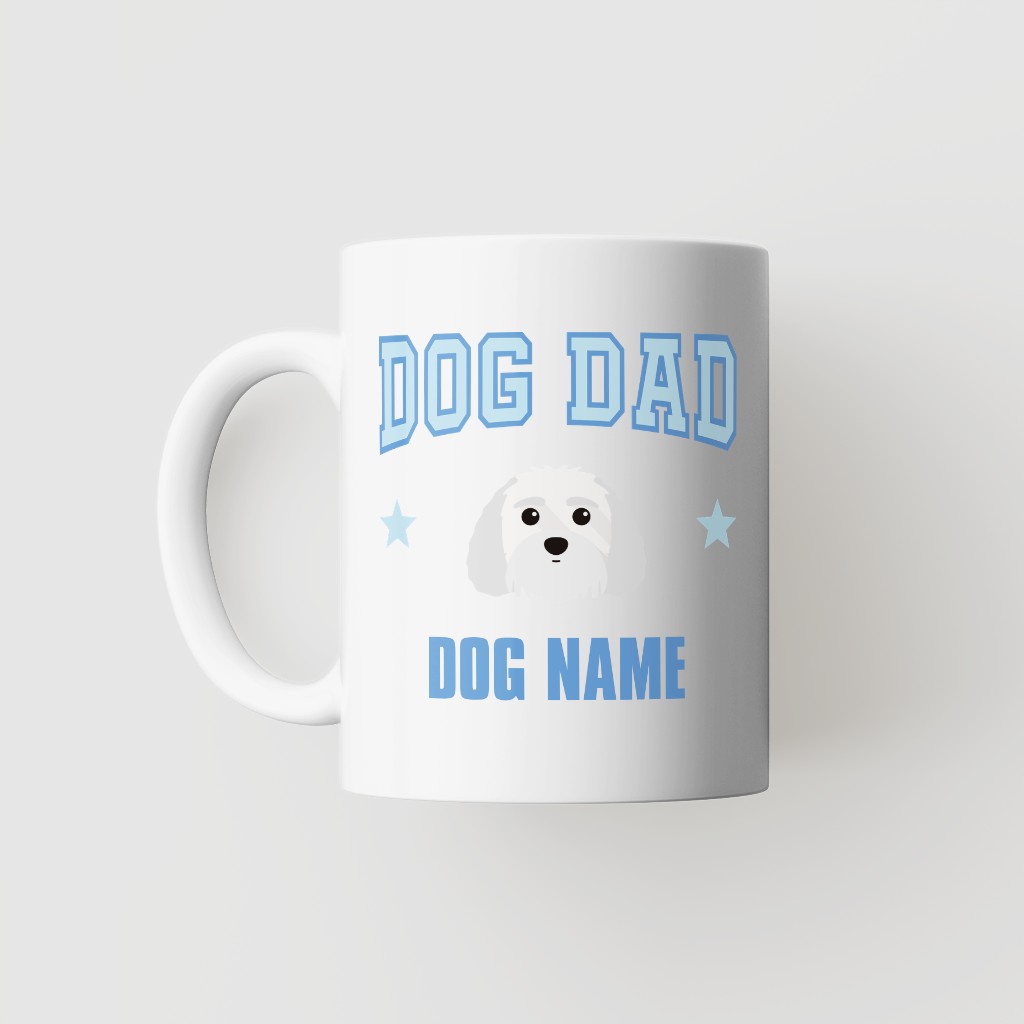 Dog Dad: Personalized {breedFullName} Mug