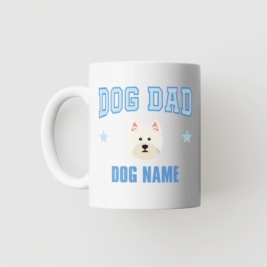 Dog Dad: Personalized {breedFullName} Mug