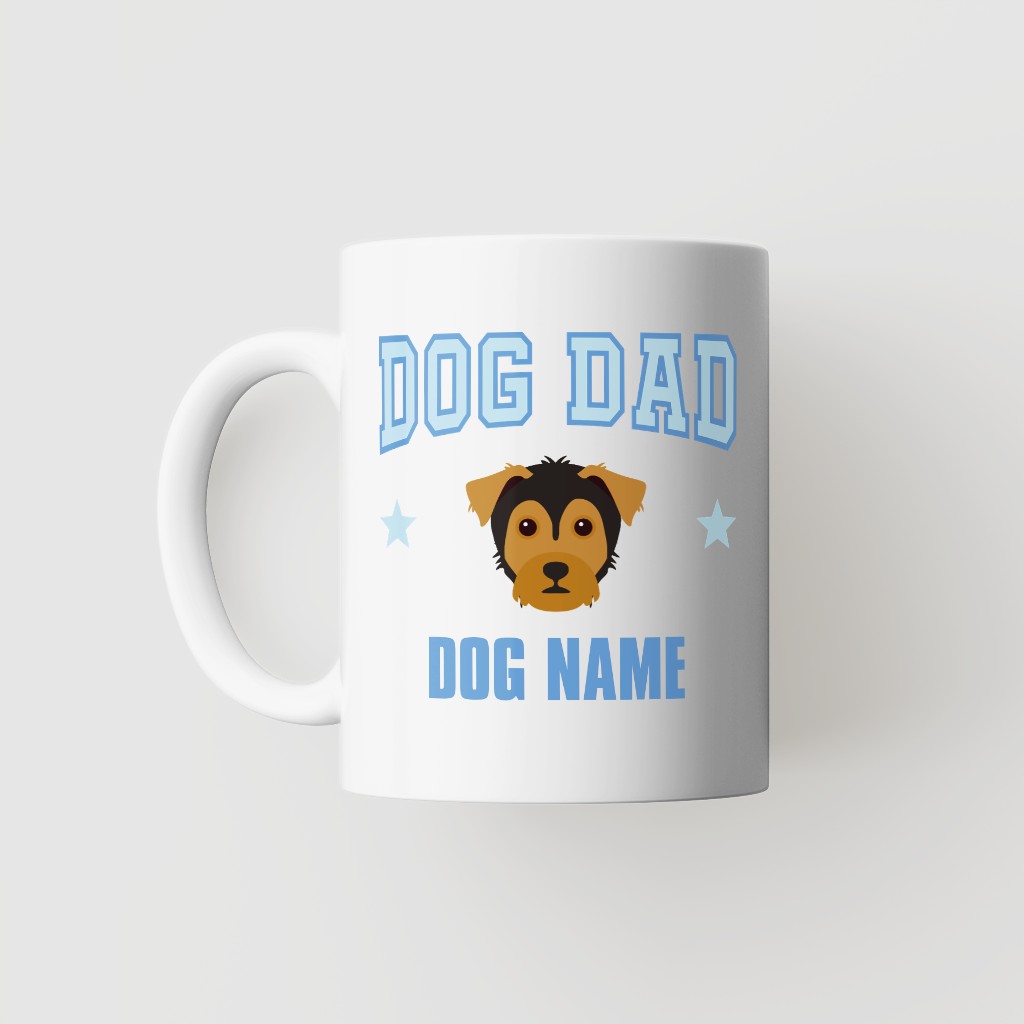 Dog Dad: Personalized {breedFullName} Mug