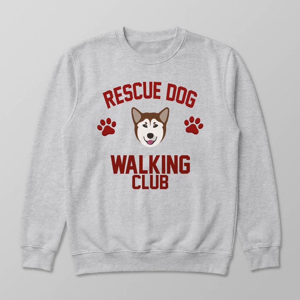 Walking Club: Personalized {breedFullName} Sweatshirt