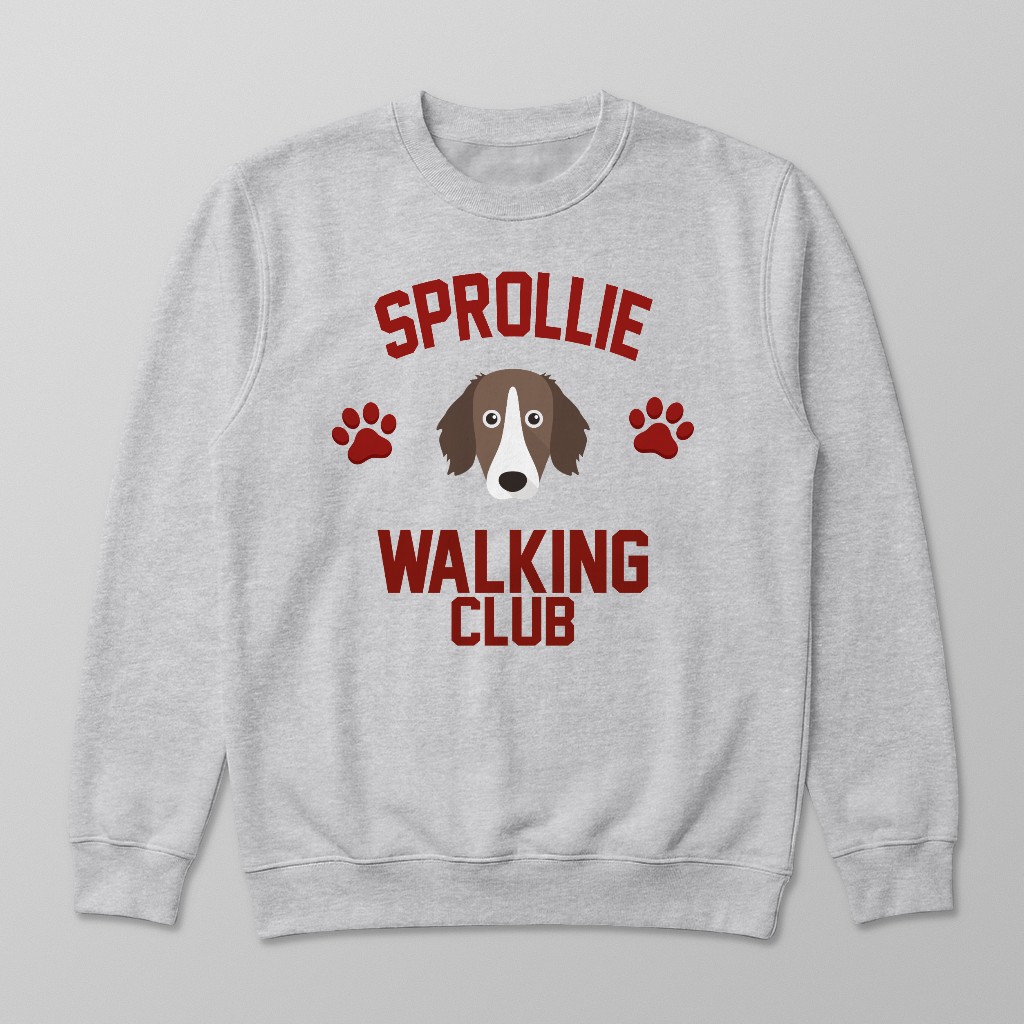 Walking Club: Personalized {breedFullName} Sweatshirt