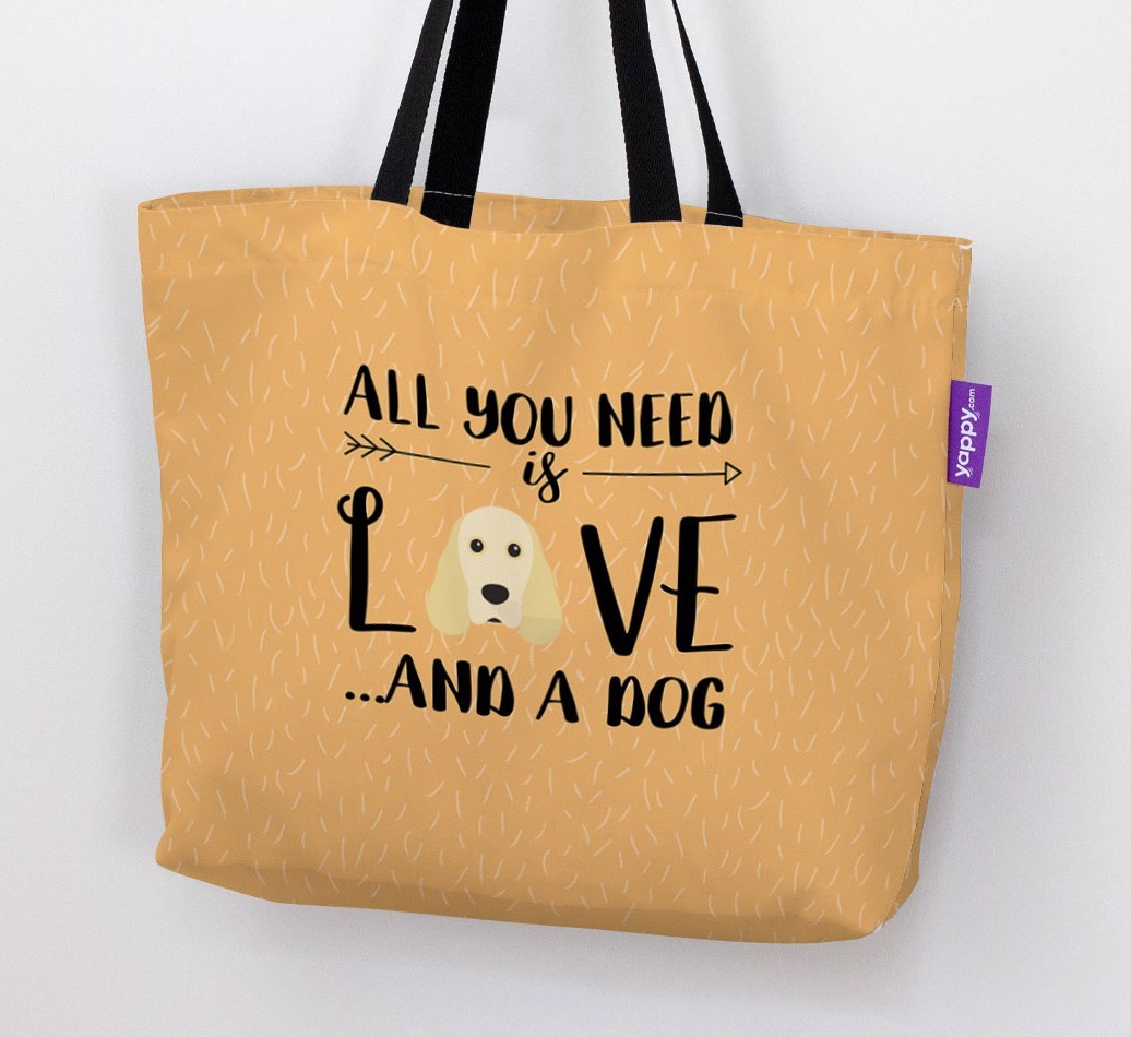 All You Need Is Love...: Personalised {breedFullName} Canvas Bag