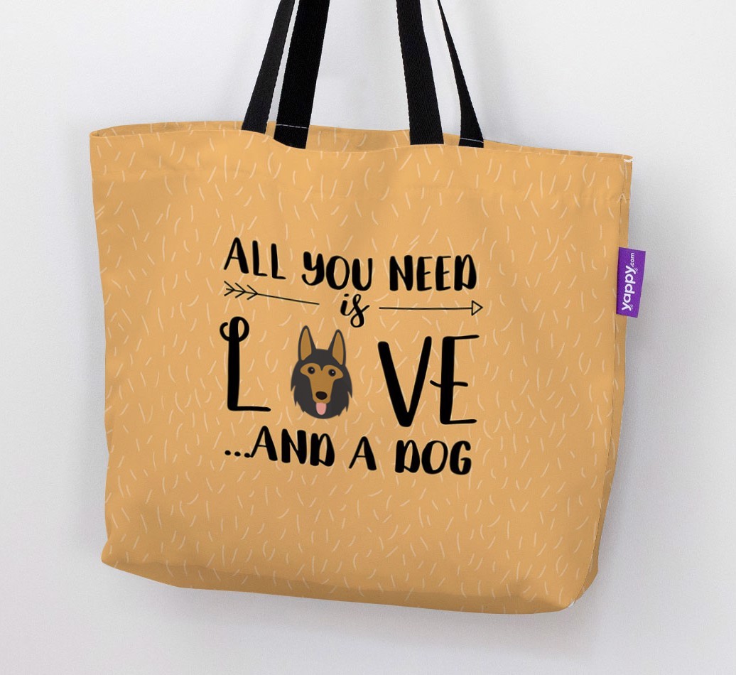 All You Need Is Love...: Personalised {breedFullName} Canvas Bag