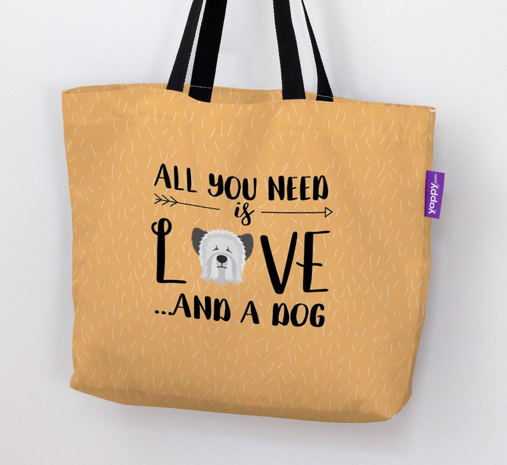 All You Need Is Love...: Personalised {breedFullName} Canvas Bag