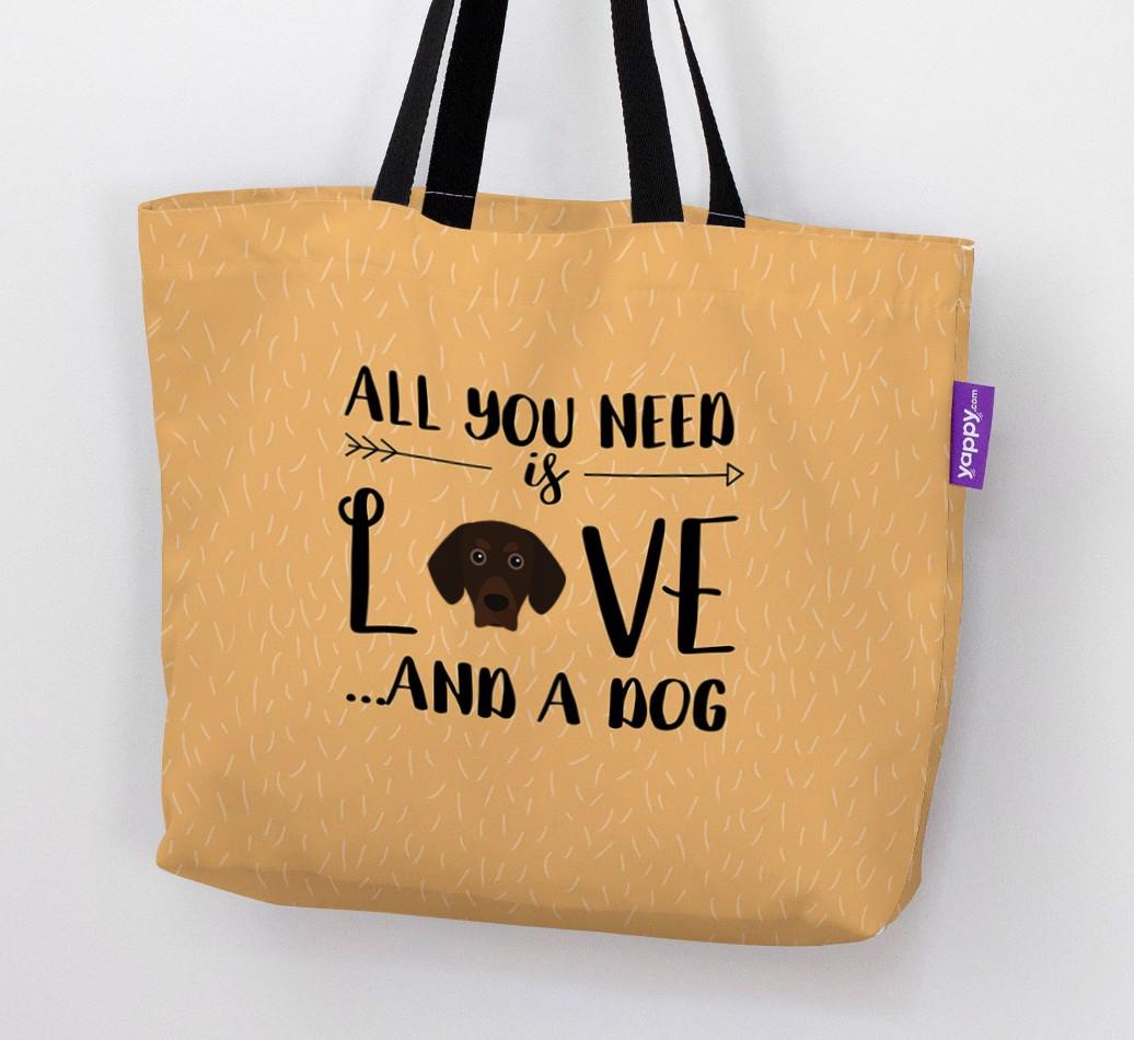 All You Need Is Love...: Personalised {breedFullName} Canvas Bag