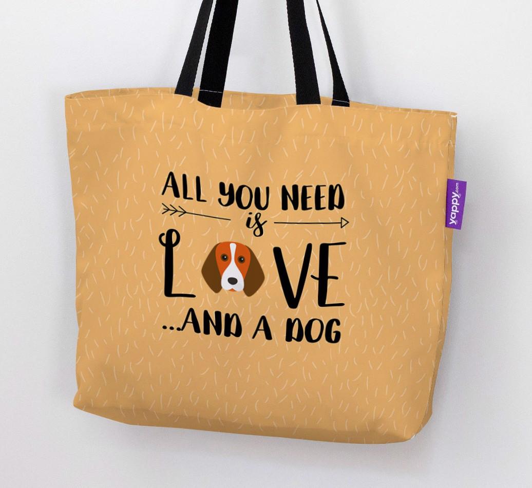 All You Need Is Love...: Personalised {breedFullName} Canvas Bag