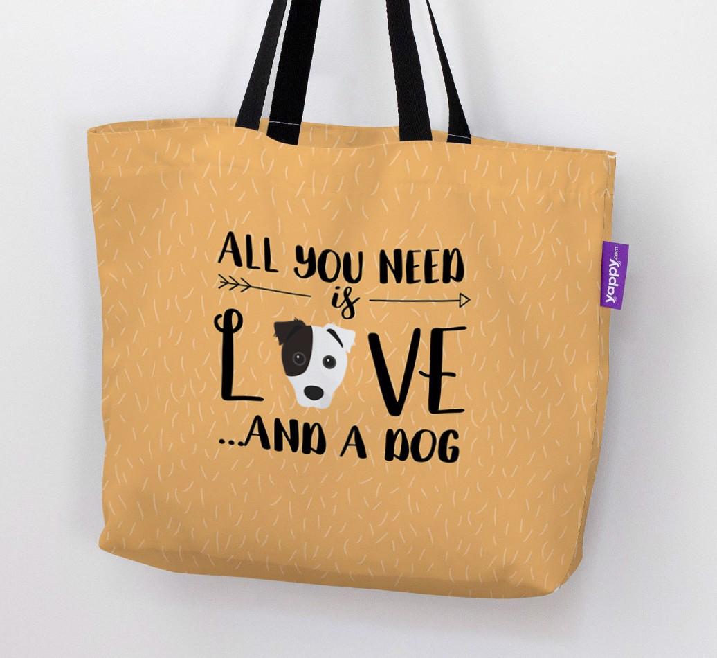 All You Need Is Love...: Personalised {breedFullName} Canvas Bag