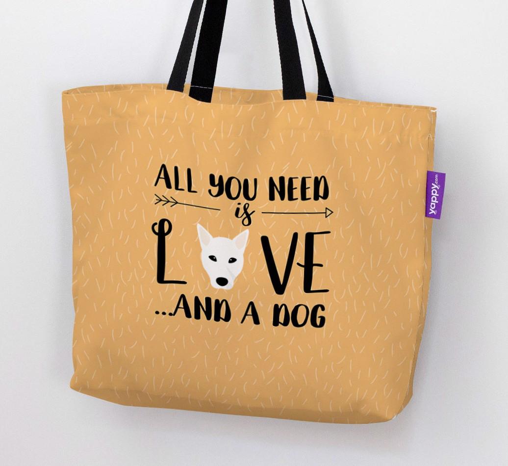 All You Need Is Love...: Personalised {breedFullName} Canvas Bag