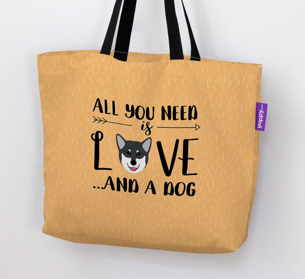 All You Need Is Love...: Personalised {breedFullName} Canvas Bag