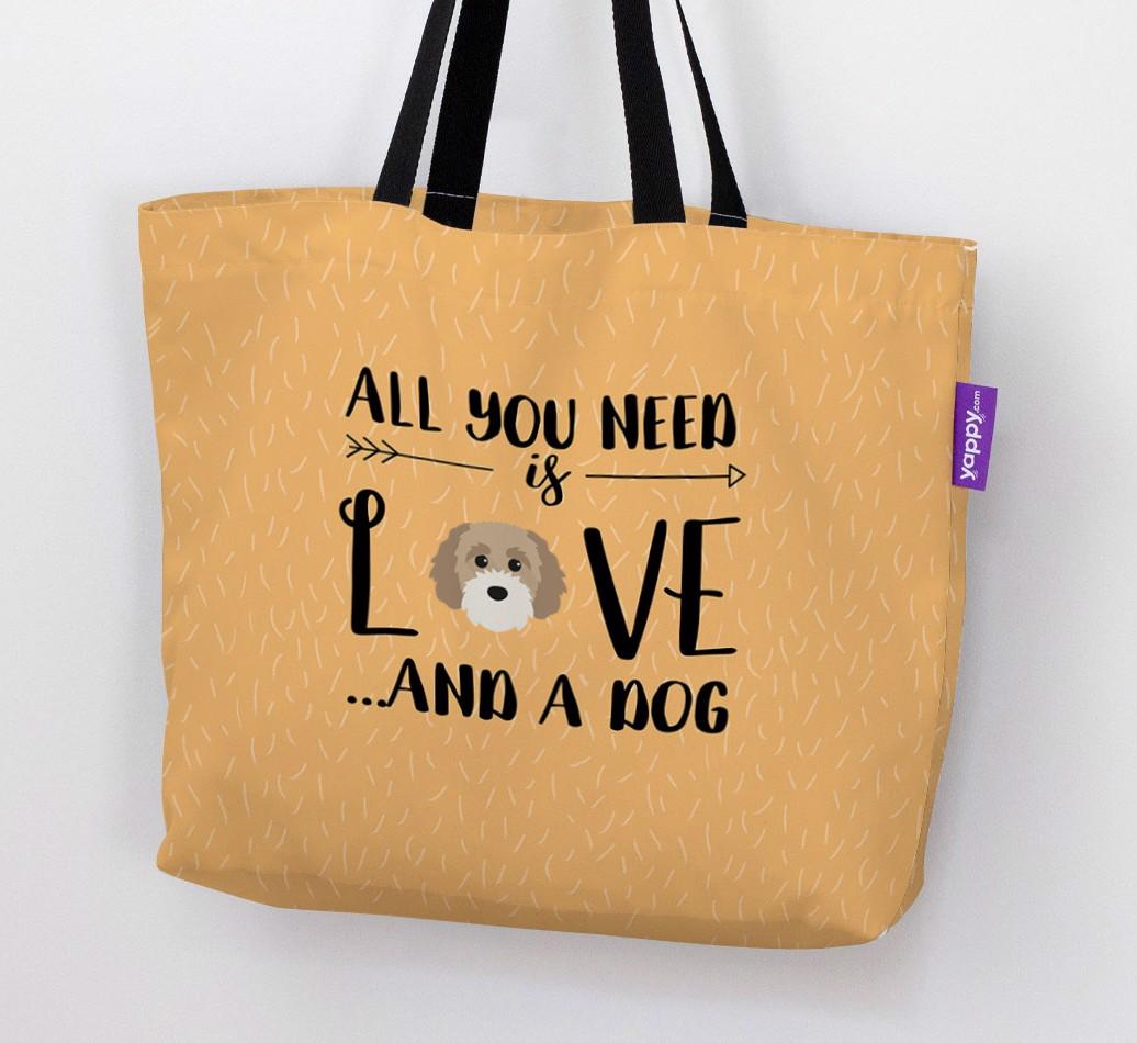 All You Need Is Love...: Personalised {breedFullName} Canvas Bag