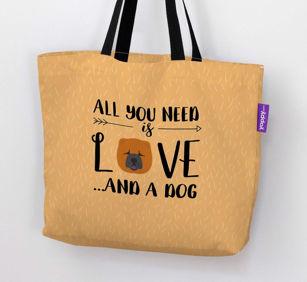 All You Need Is Love...: Personalised {breedFullName} Canvas Bag