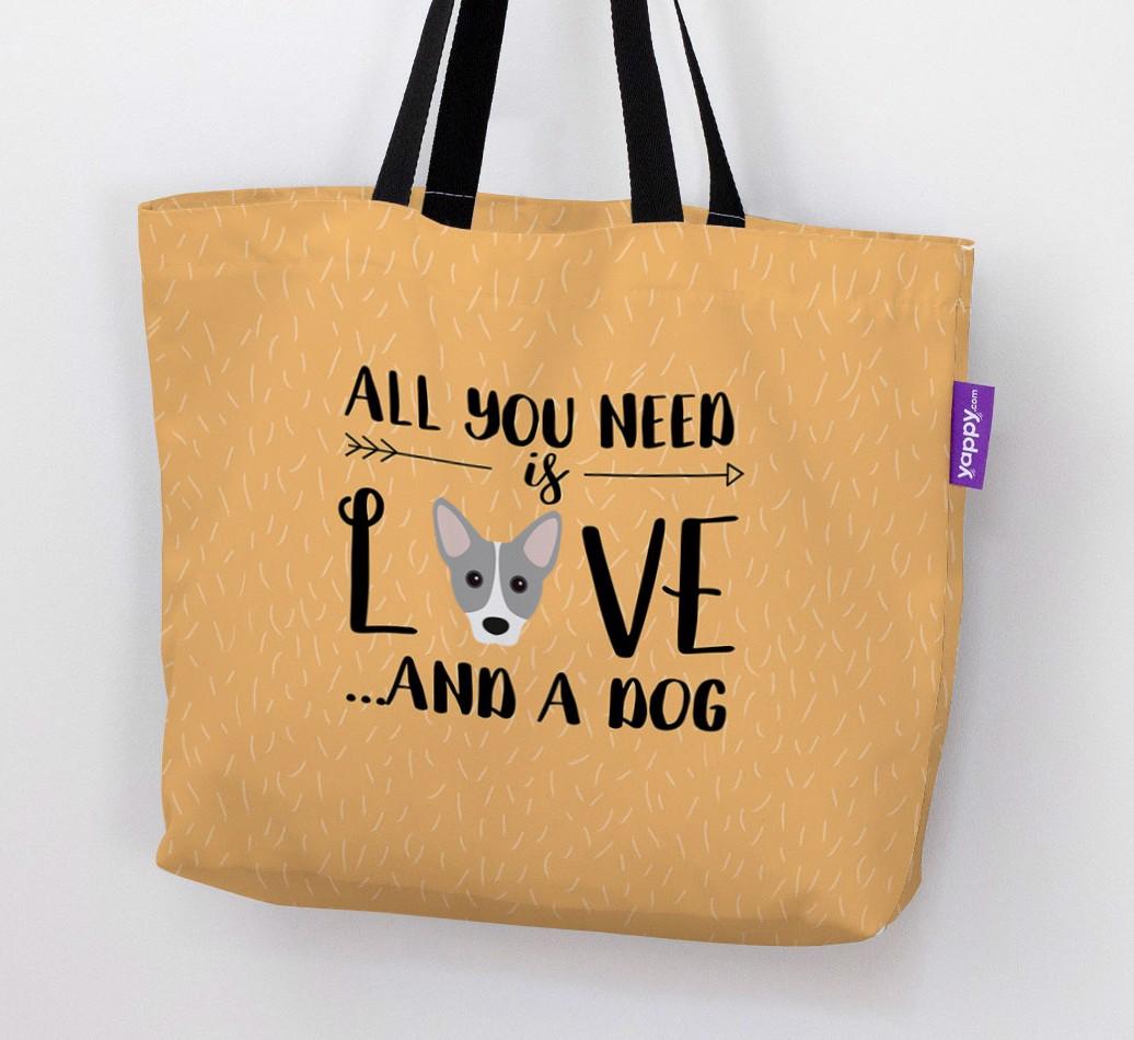 All You Need Is Love...: Personalised {breedFullName} Canvas Bag