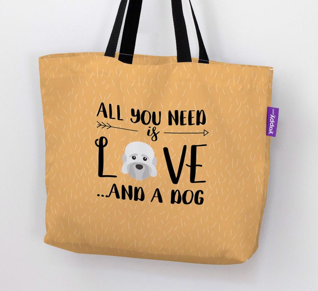 All You Need Is Love...: Personalised {breedFullName} Canvas Bag