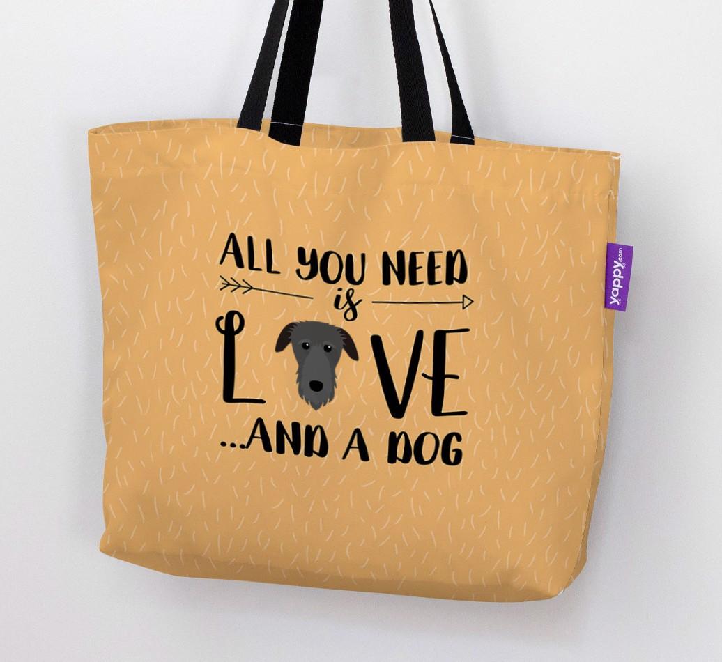 All You Need Is Love...: Personalised {breedFullName} Canvas Bag