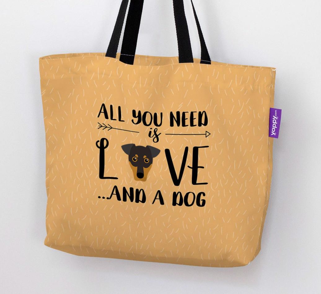 All You Need Is Love...: Personalised {breedFullName} Canvas Bag