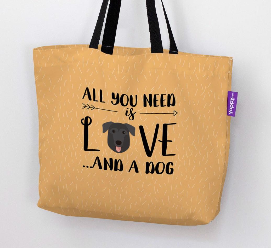 All You Need Is Love...: Personalised {breedFullName} Canvas Bag