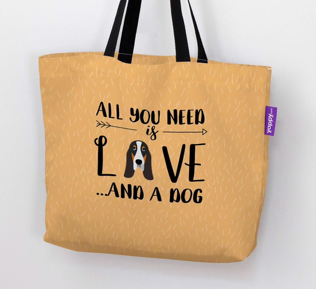All You Need Is Love...: Personalised {breedFullName} Canvas Bag