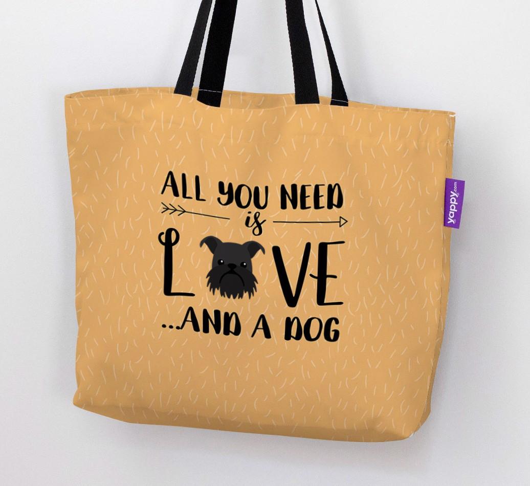 All You Need Is Love...: Personalised {breedFullName} Canvas Bag