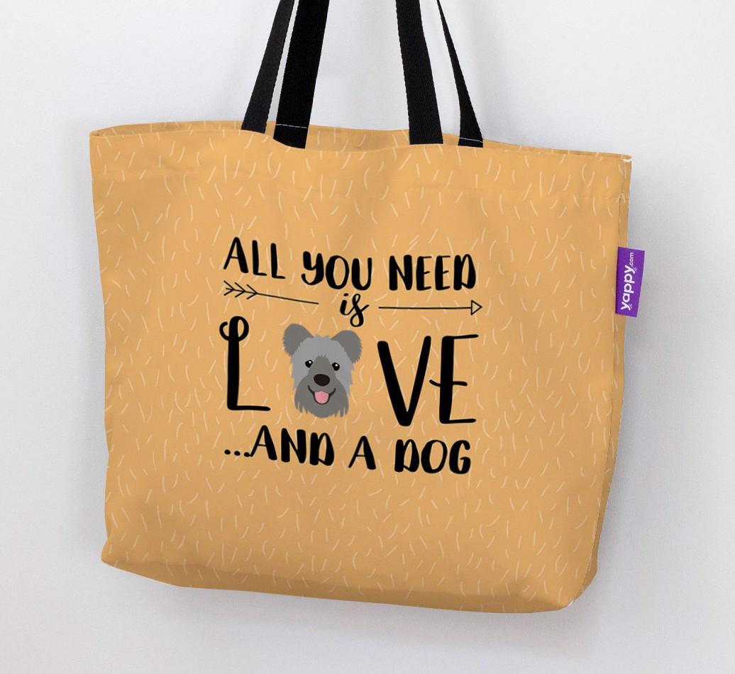 All You Need Is Love...: Personalised {breedFullName} Canvas Bag
