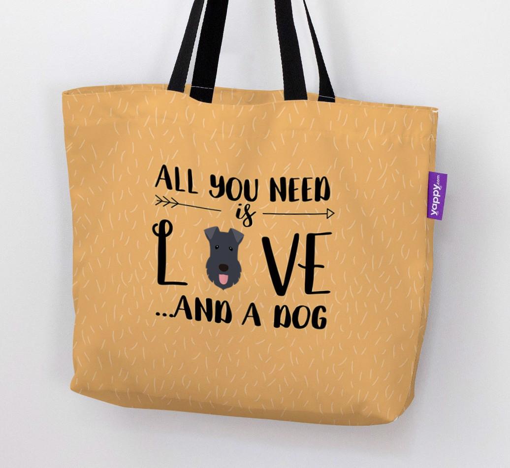 All You Need Is Love...: Personalised {breedFullName} Canvas Bag