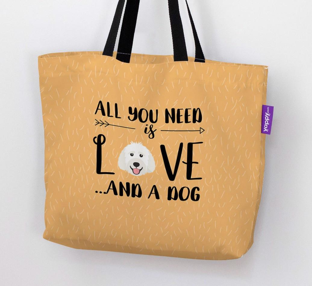 All You Need Is Love...: Personalised {breedFullName} Canvas Bag