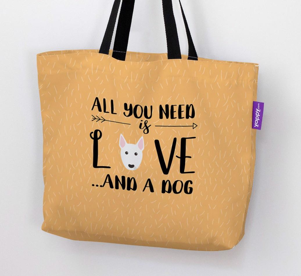 All You Need Is Love...: Personalised {breedFullName} Canvas Bag