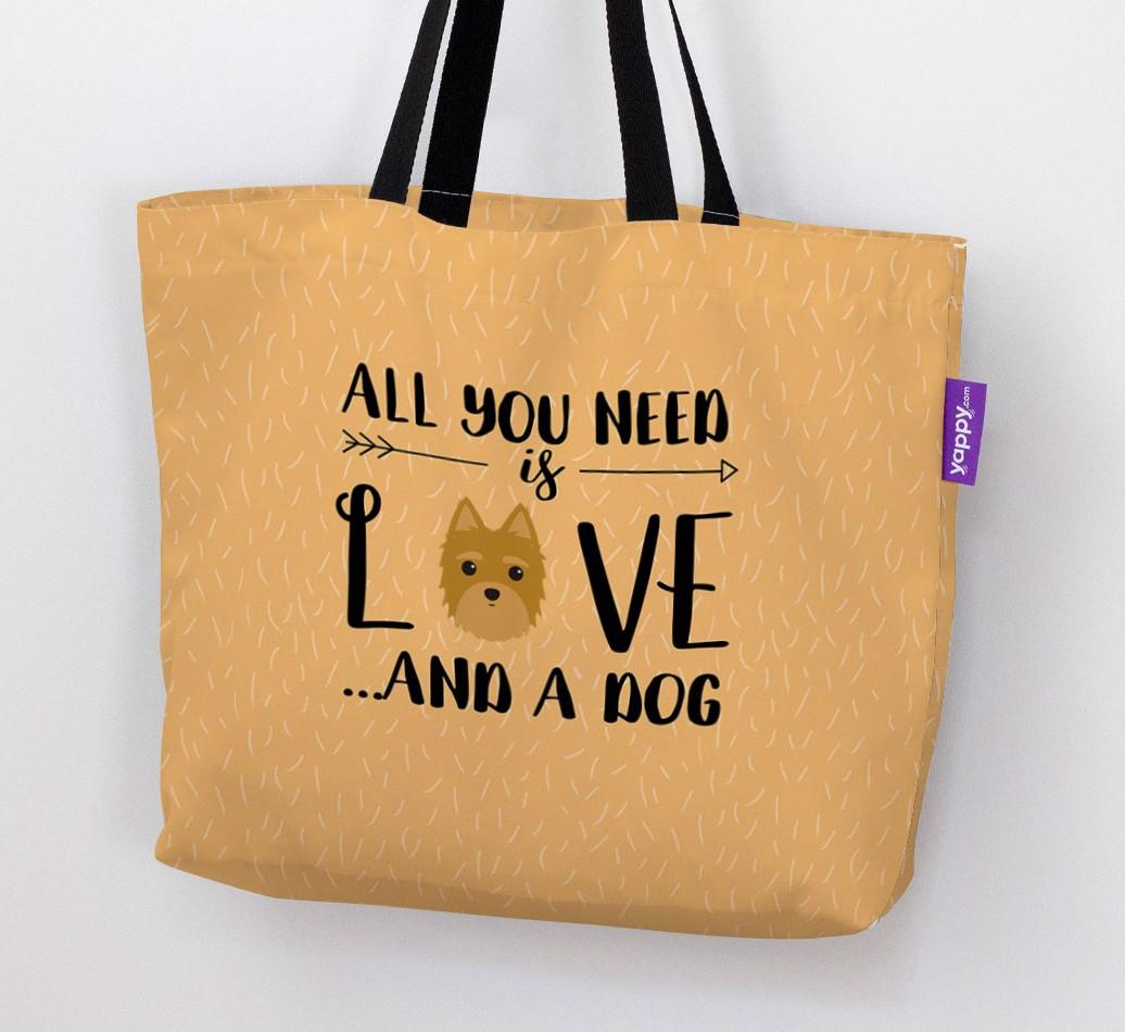 All You Need Is Love...: Personalised {breedFullName} Canvas Bag