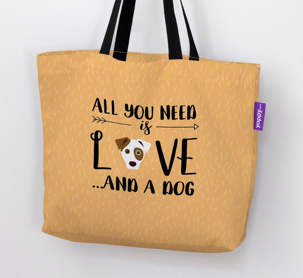 All You Need Is Love...: Personalised {breedFullName} Canvas Bag