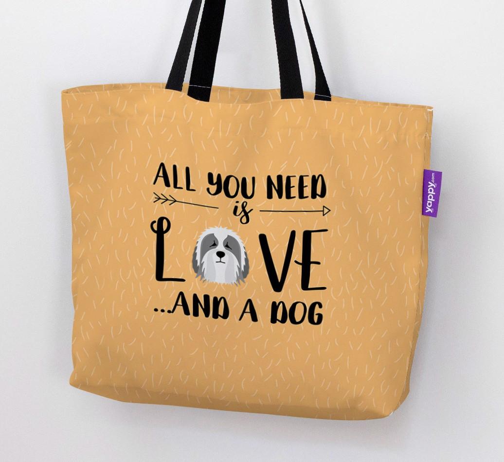 All You Need Is Love...: Personalised {breedFullName} Canvas Bag