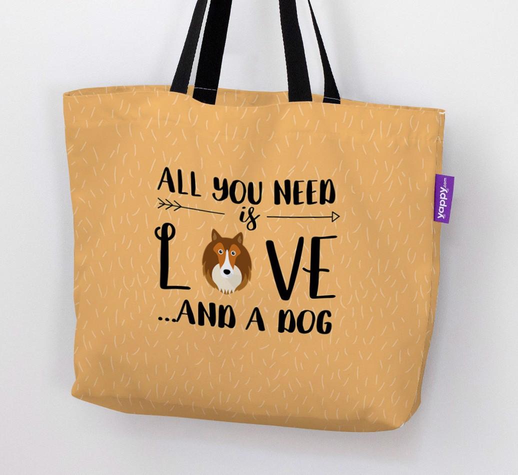 All You Need Is Love...: Personalised {breedFullName} Canvas Bag