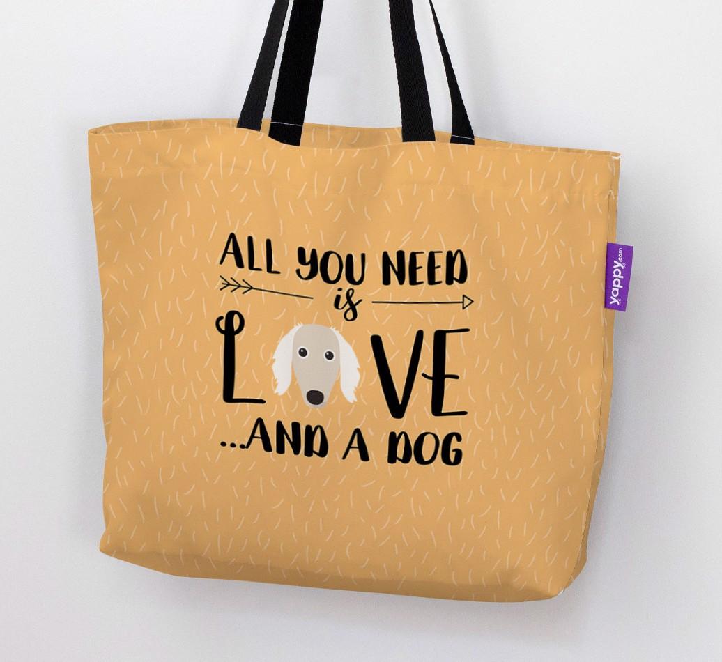 All You Need Is Love...: Personalised {breedFullName} Canvas Bag