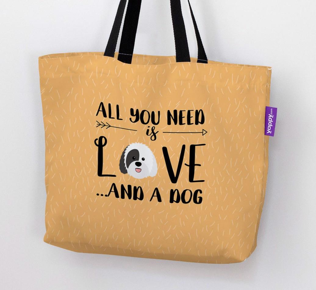 All You Need Is Love...: Personalised {breedFullName} Canvas Bag