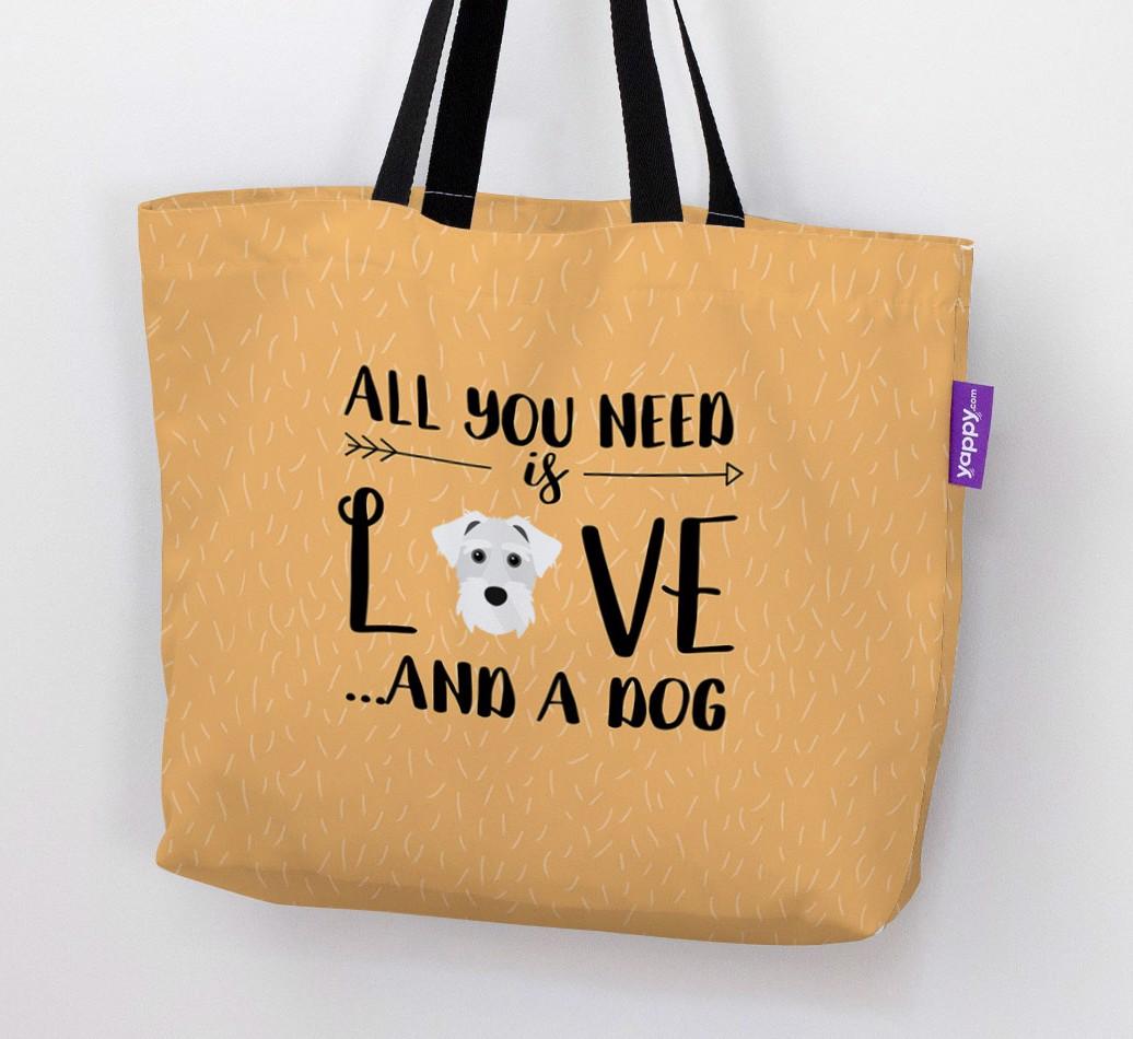 All You Need Is Love...: Personalised {breedFullName} Canvas Bag