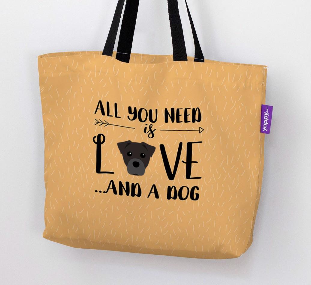 All You Need Is Love...: Personalised {breedFullName} Canvas Bag