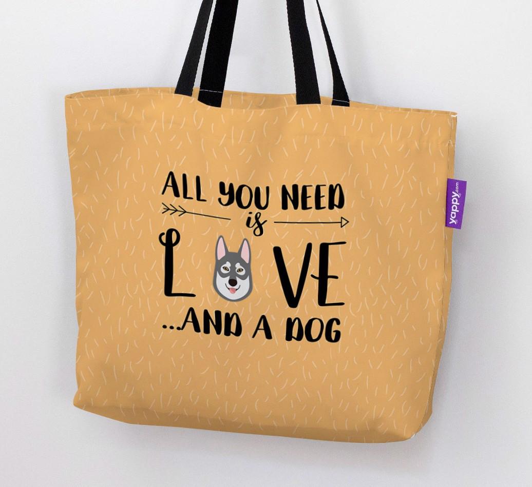 All You Need Is Love...: Personalised {breedFullName} Canvas Bag