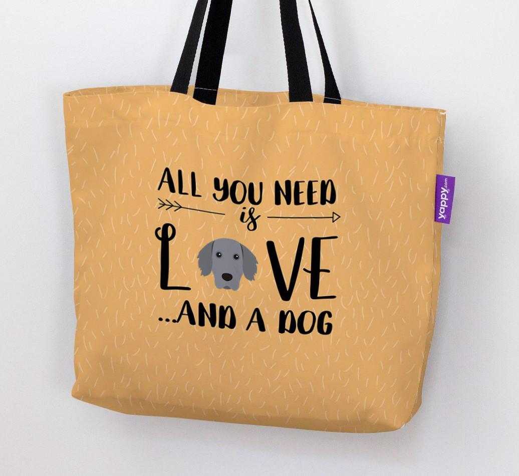 All You Need Is Love...: Personalised {breedFullName} Canvas Bag