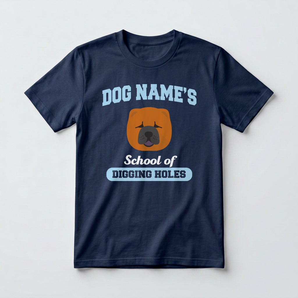 School of Digging Holes: Personalized {breedFullName} T-Shirt