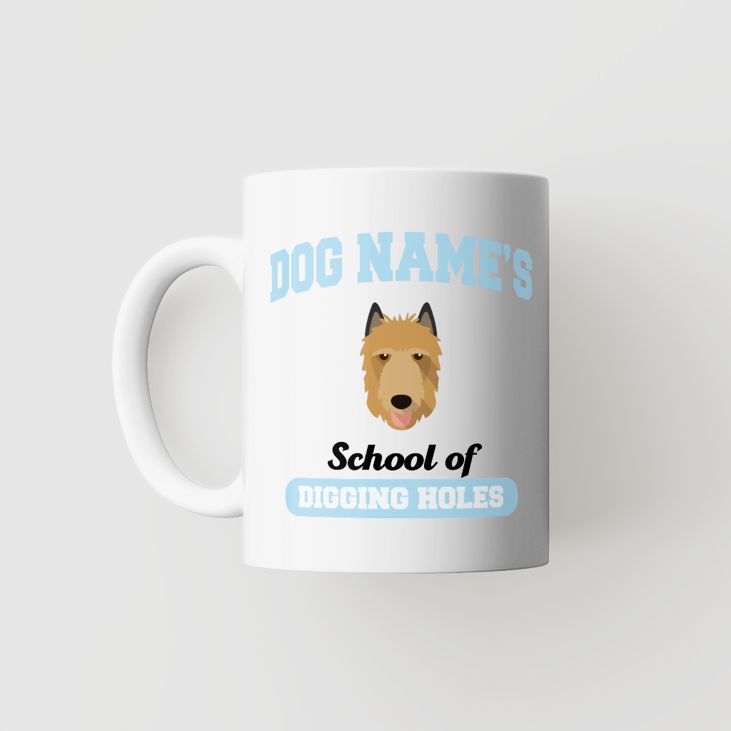 School of Digging Holes: Personalized {breedFullName} Mug