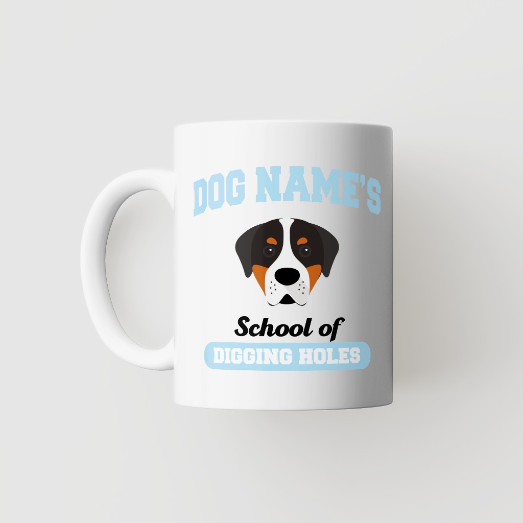 School of Digging Holes: Personalized {breedFullName} Mug
