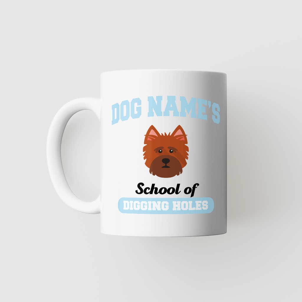 School of Digging Holes: Personalized {breedFullName} Mug