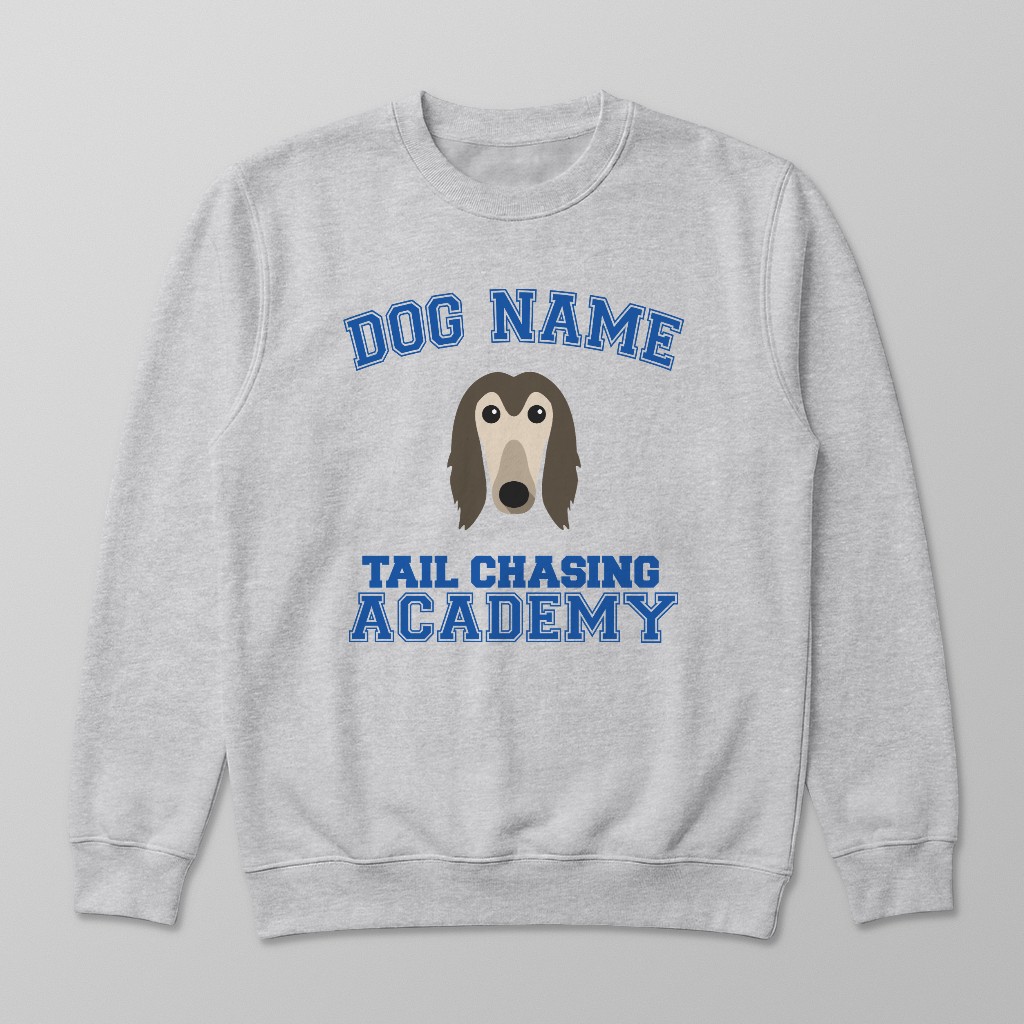 Tail Chasing Academy: Personalized {breedFullName} Sweatshirt