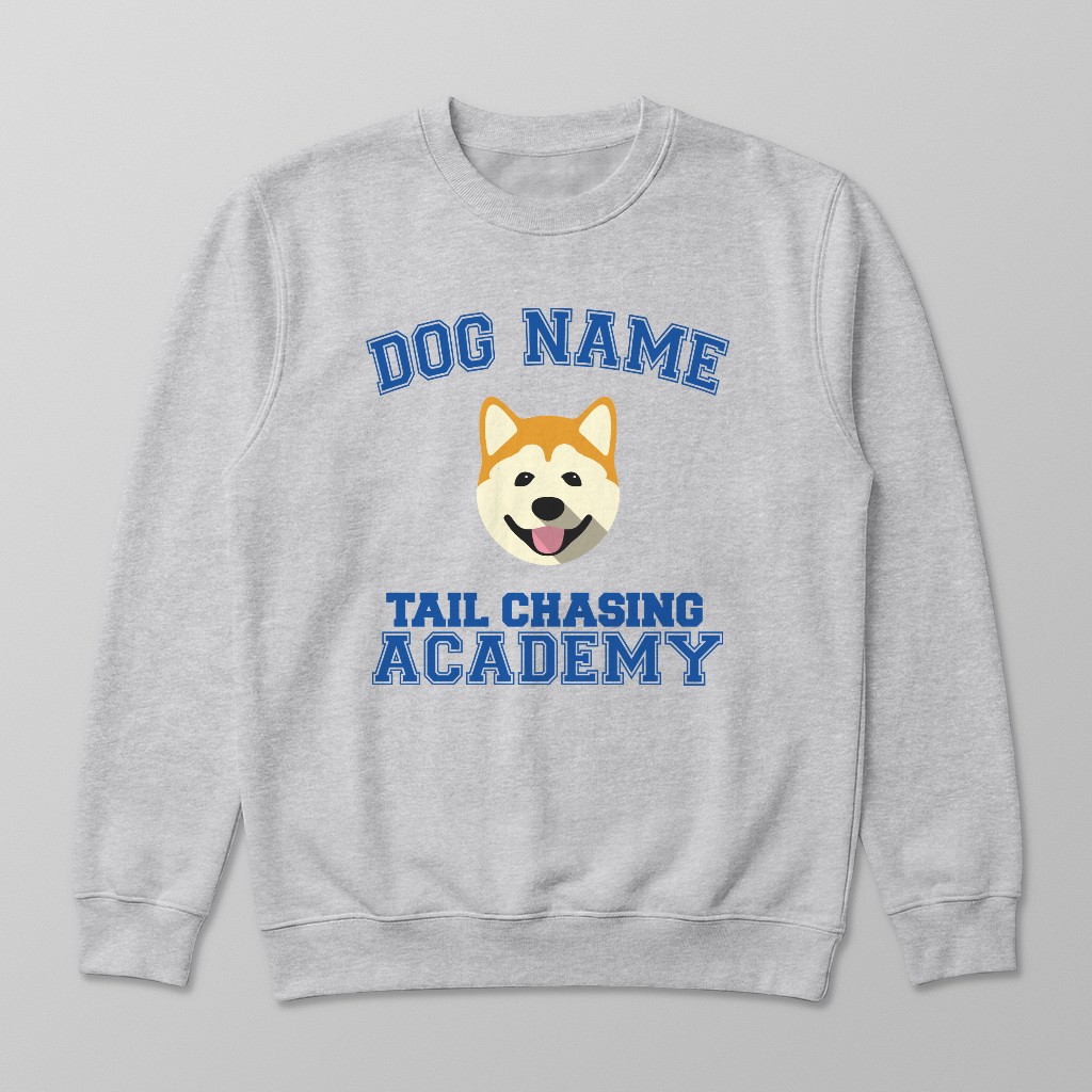 Tail Chasing Academy: Personalized {breedFullName} Sweatshirt